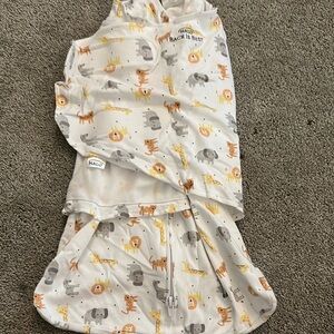 Halo Sleep Sacks White and Orange Pajamas